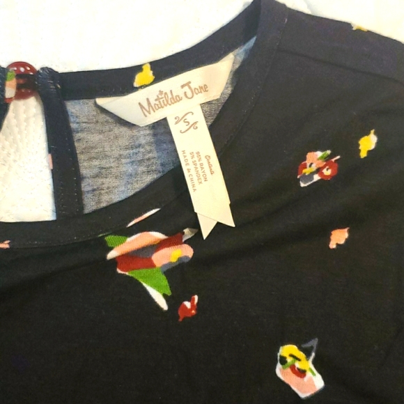 Matilda Jane Black Pep in Your Step Pelplum Top - Picture 2 of 8